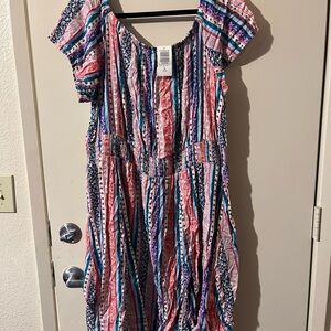 Colorful Striped Women’s Dress